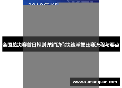 全国总决赛首日规则详解助你快速掌握比赛流程与要点